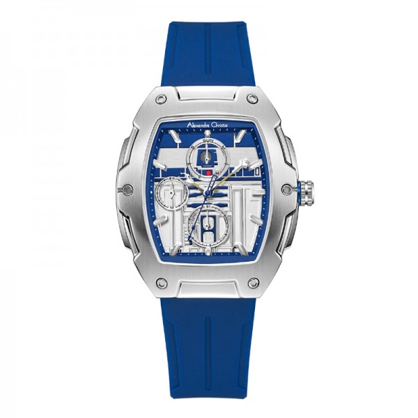 Alexandre Christie AC 6629 Silver Blue Rubber Lady BCRRD1 Starwars Limited Edition